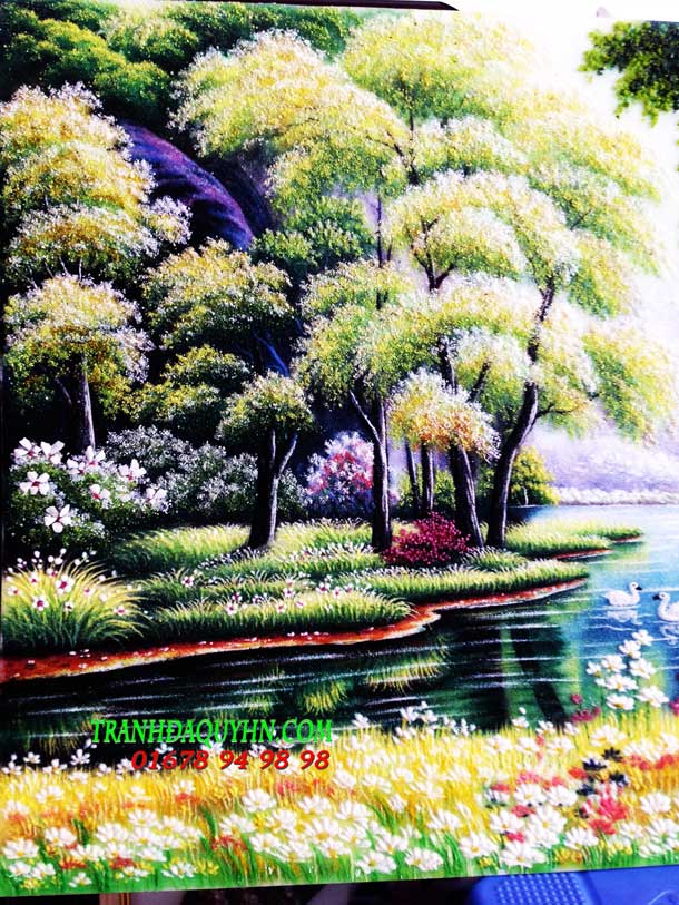 Tranh đá quý phong cảnh nước ngoài